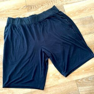 Pajama shorts soft and thin to stay cool . Used but in good condition.
